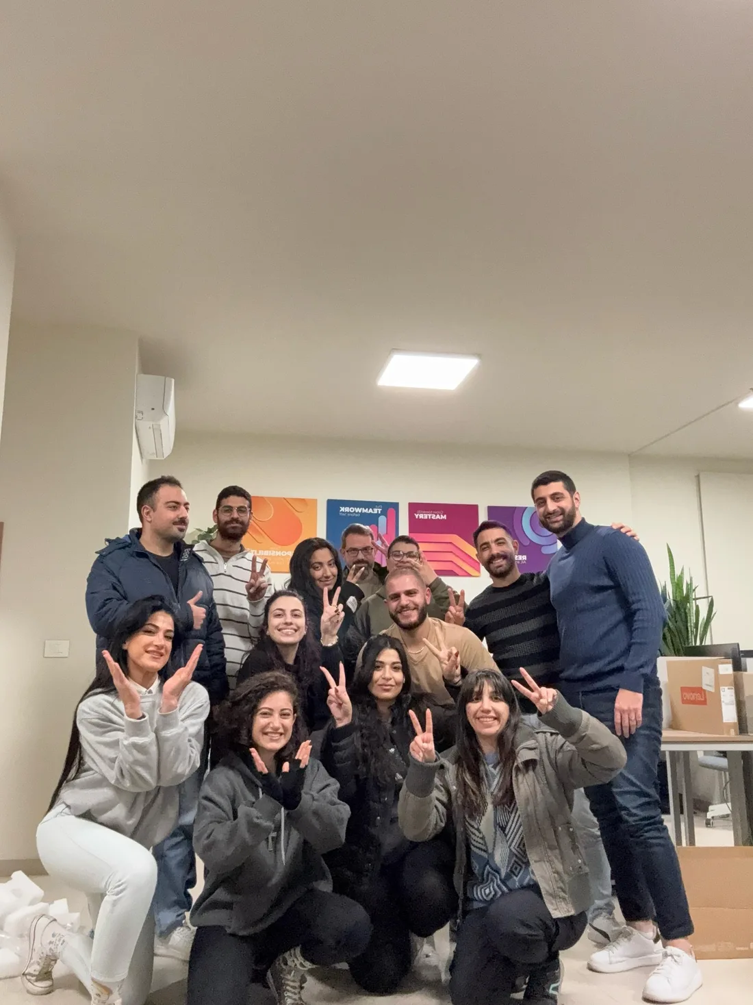 The Vista Consulting team together in the office